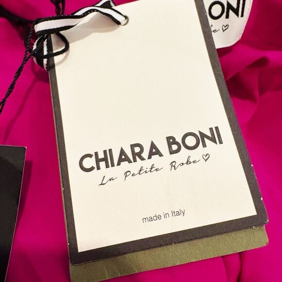 NWT Chiara Boni Beaurisse Ruffled Sheath Dress Purple Size 12 $750.00 Italy - Picture 10 of 11